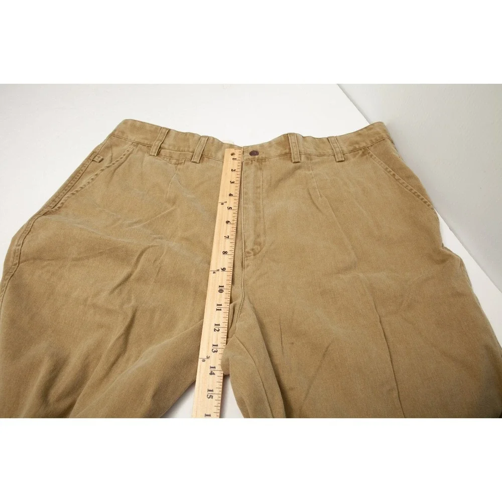 The Territory Ahead Pants Men 40 Actual 38x30 Beige Comfort Wash Pant Flat Front